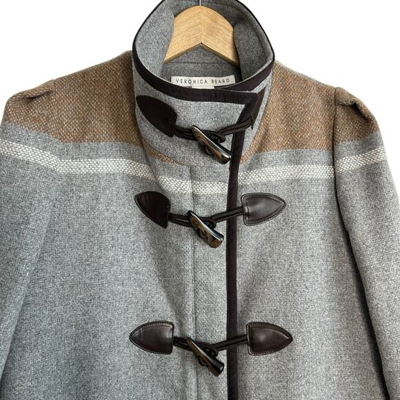 VERONICA BEARD Flint Toggle Twill Dickey Wool Coat - Picture 4 of 8